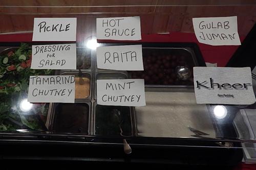 Buffet Items -  Raita, Gulab Juman, Kheer, Mint Chutney, Tamraind Chutney - Flavors Indian in Canandaigua, NY