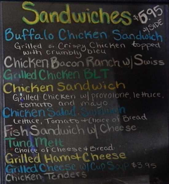 Page 2 of menu, Niagara Grill Canandaigua, NY