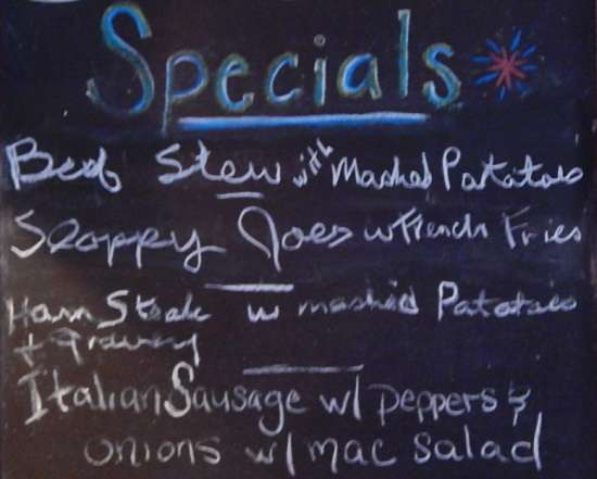 Page 3 of menu, Niagara Grill Canandaigua, NY